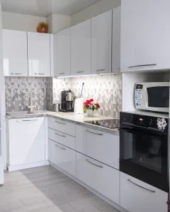 Кухня 530, угловая, белая